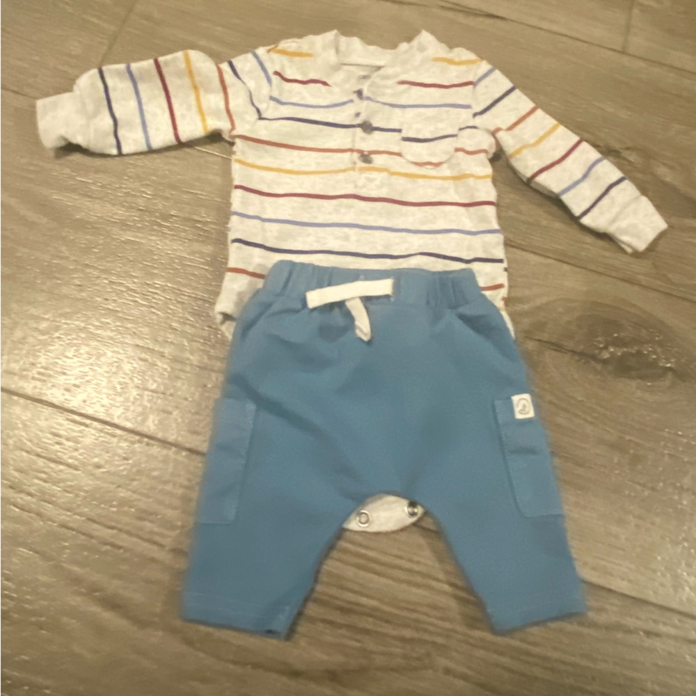 Striped Multicolor Kids One Piece